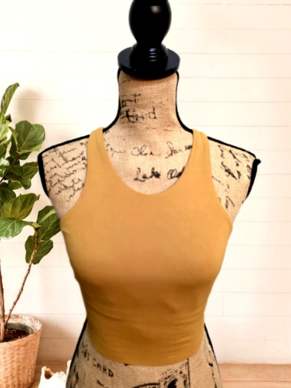3 For $30😃 Nike Yoga Dri-Fit Lux Cropped High Neck Top Sports Bra In Gold Suede - Picture 6 of 9